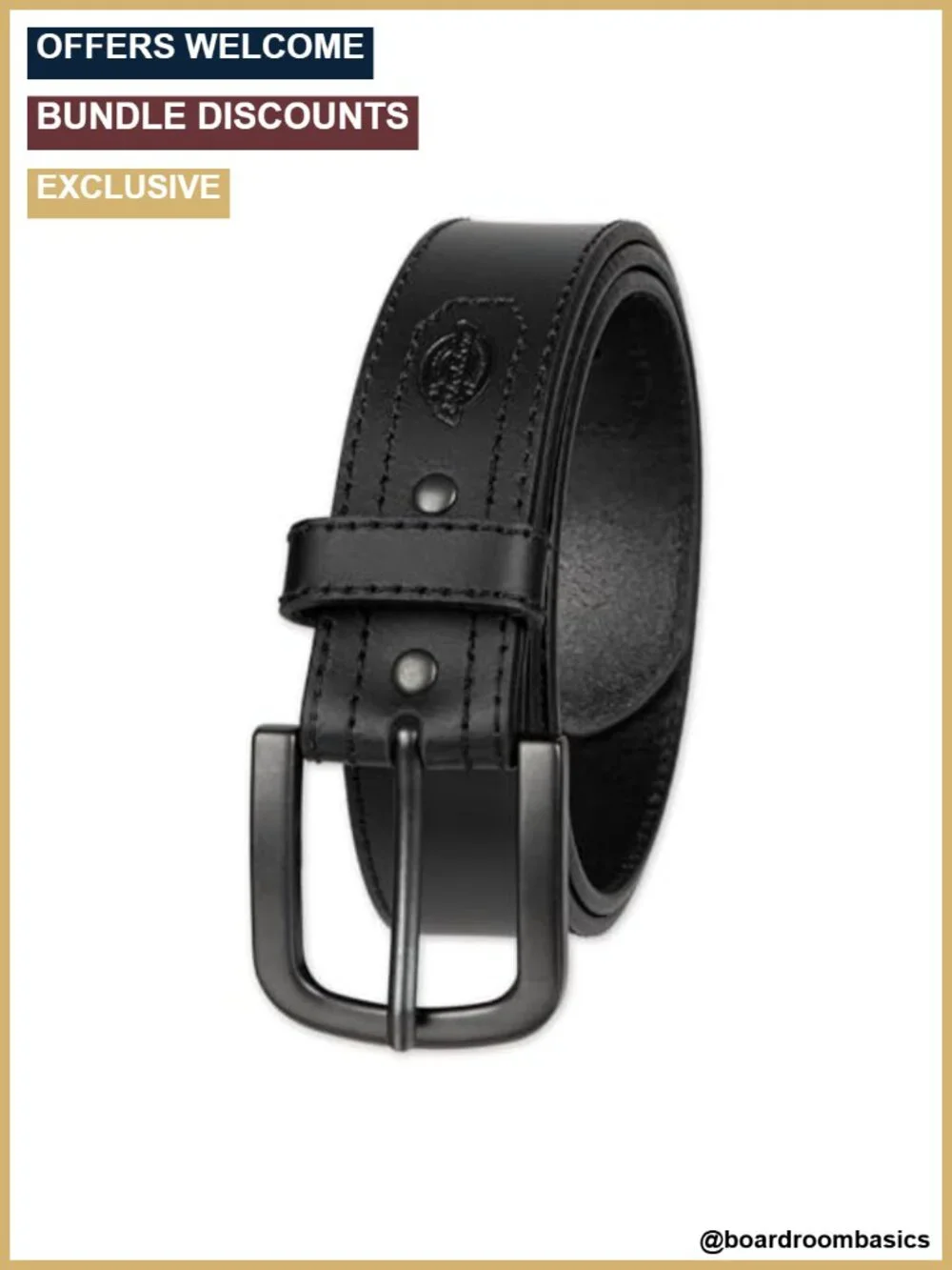 Men's Genuine Leather Harness Belt - Heavyweight Reinforced Workwear